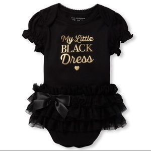 🖤 My Little Black Dress Tutu Graphic Bodysuit